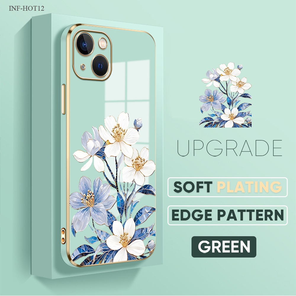 Casing Hp Untuk Infinix Hot 11 11S 10 10S 9 8 Pro Play NFC Lanyard Phone Case Softcase 2815