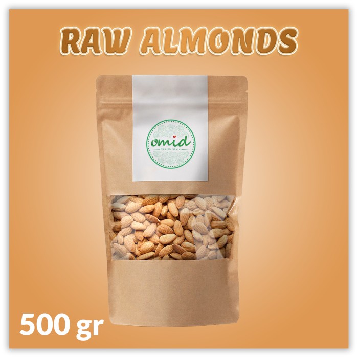 

Raw Almond No Shell (Kacang Almond Kupas Mentah) 500gr