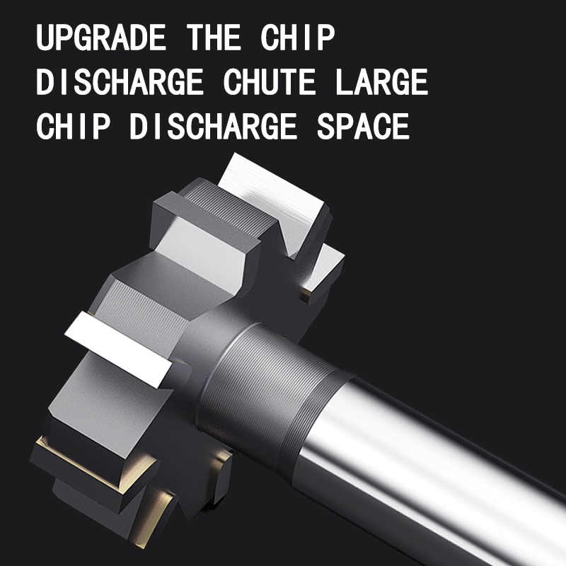NWK Tungsten carbide T-slot milling cutter with straight shank Tungsten steel T-slot milling cutter 