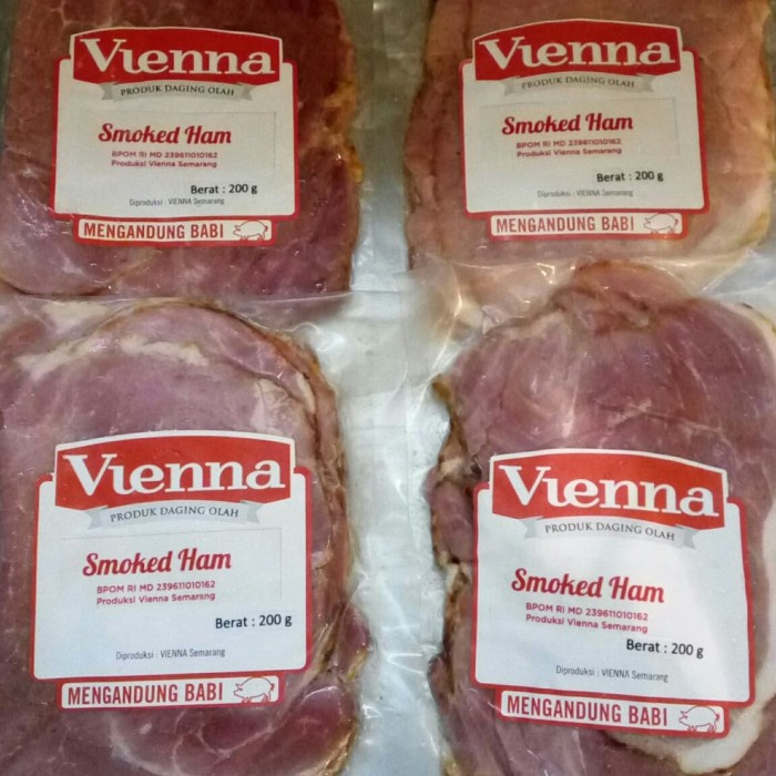 

VIENA PORK SMOKED HAM 200GR KODE 528