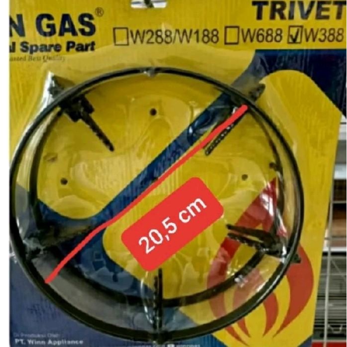 tatakan kompor winn gas kaca W-388/W399 sepasang original