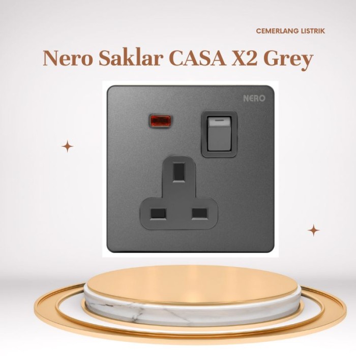 TERMURAH STOPKONTAK AC CASA GREY - X21311VD -GR