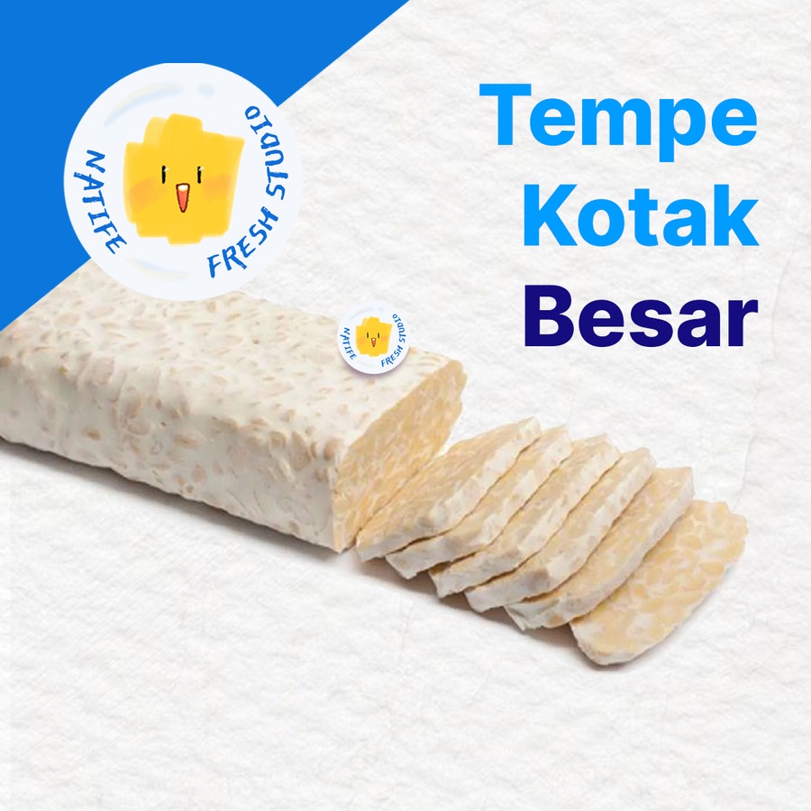 

Tempe Kotak Balok Panjang - Besar 1 pack | Kedelai Soybean Cake Big Large 1 biji 1 pc SEGAR FRESH