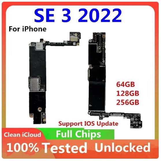 Jual [READY] Motherboard Tidak Terkunci untuk iPhone SE 3 2022 Papan Logika ICloud Bersih Sistem IOS