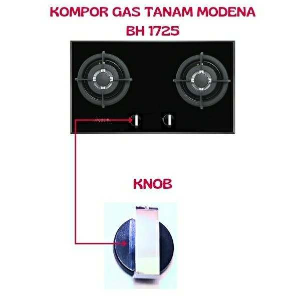 JUAL - knop kompor tanam modena
