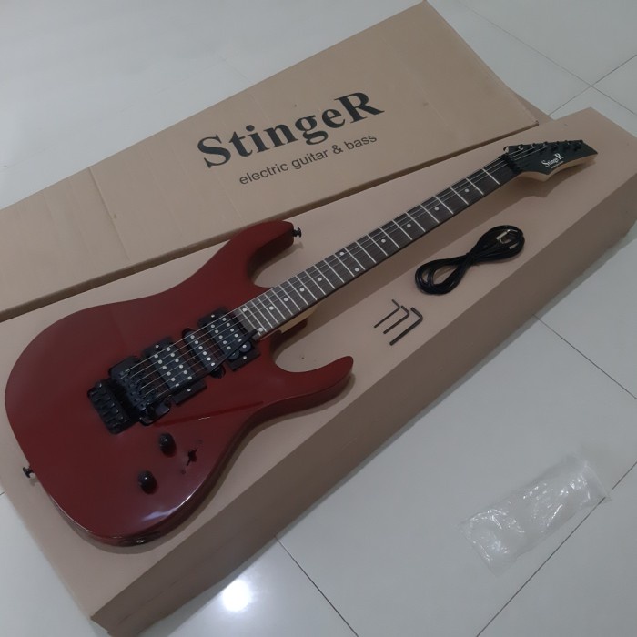 Gitar elektrik original stinger SJS100 tremolo updown model ibanez