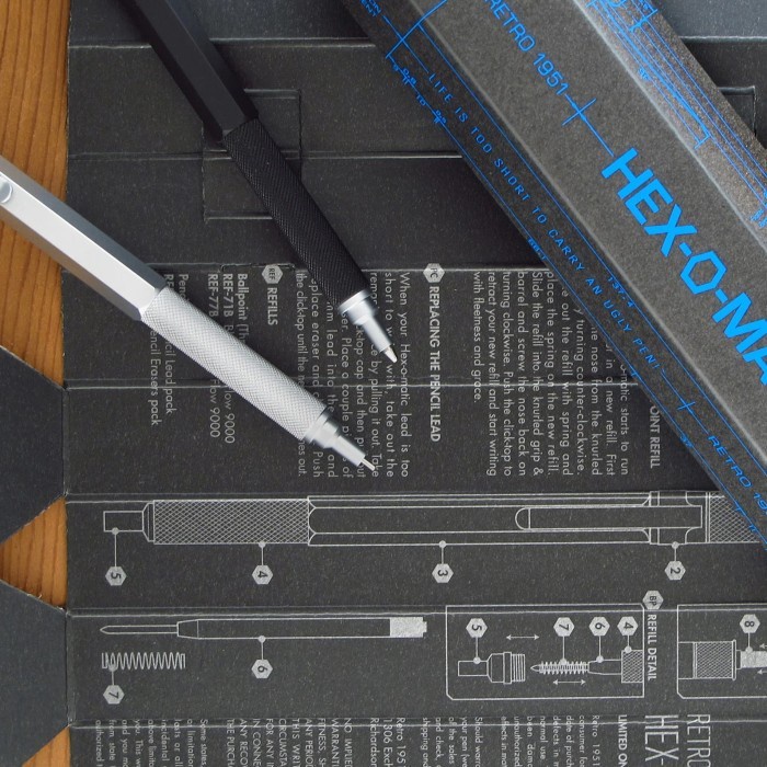 

KUYY RETRO 51 HEX O MATIC MECHANICAL PENCIL/ PENSIL MEKANIK COD