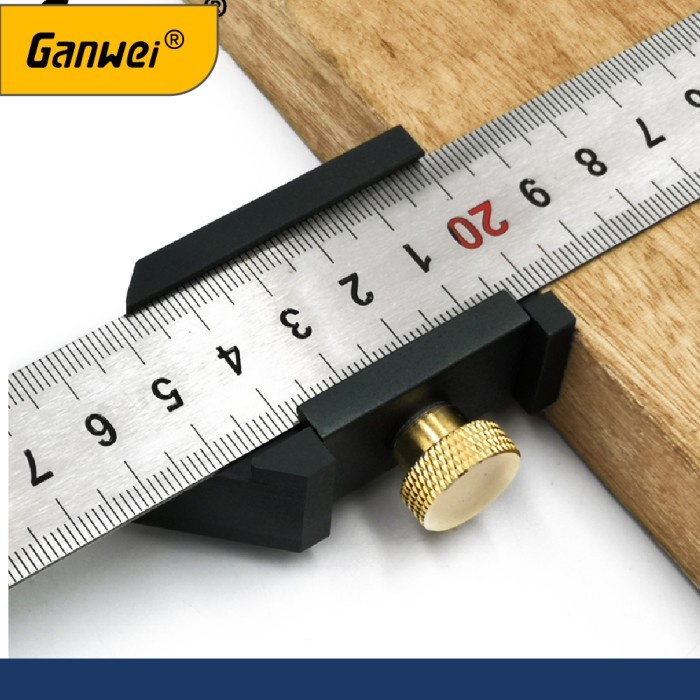 

BARANG TERLARIS GANWEI 0045 PENGGARIS RULER POSITIONING BLOCK WOOD SCRIBE DRAWING MARK COD