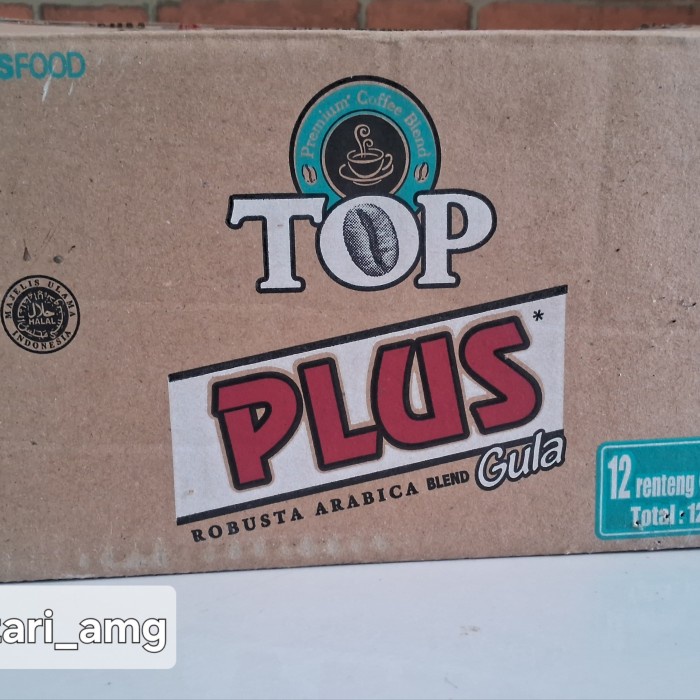 

Kopi Top Plus Gula 1 Dus Isi 120 Sachet