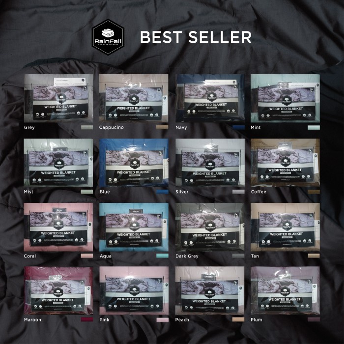 Rainfall 5 Kg Heavy Weighted Blanket Selimut Berat