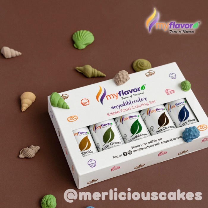 

MY FLAVOR NAVY NIGHTS GEL FOOD COLOR SET FOOD COLOUR KODE 1106
