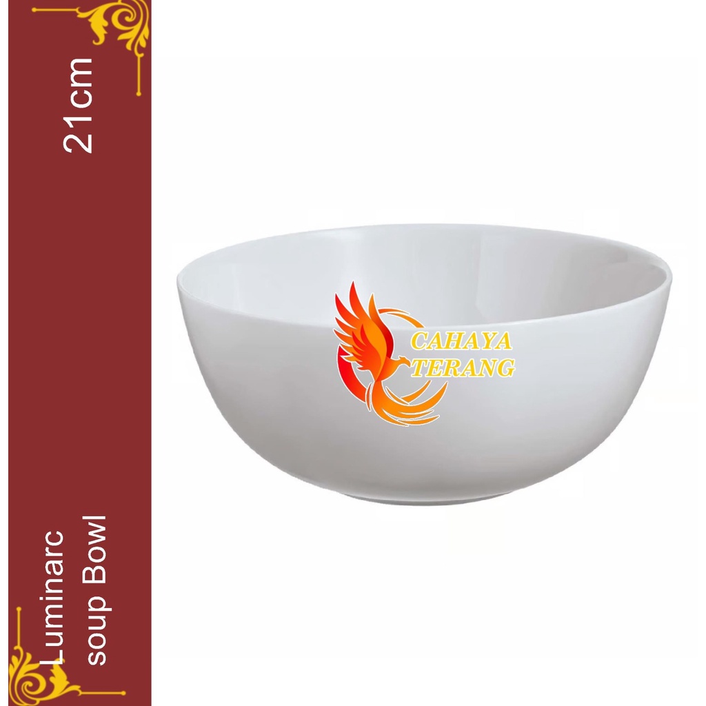 Luminarc Diwali Mangkok Bowl 21cm Luminarc Soup Bowl Diwali Luminarc 21 cm Luminarc Mangkuk Termurah