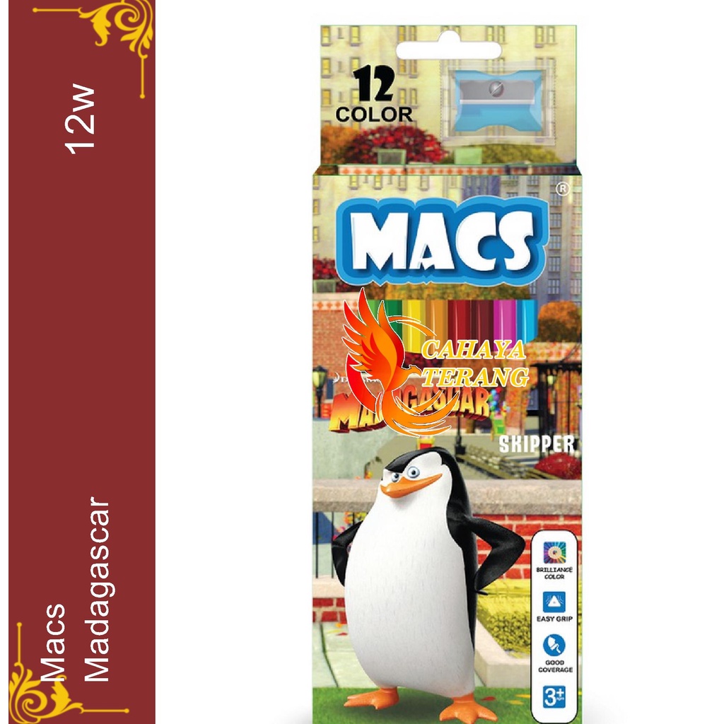 

Pensil Warna Macs 12 Warna Macs Madagascar 12 Color Macs Madagascar Pencil 12 Color Promo