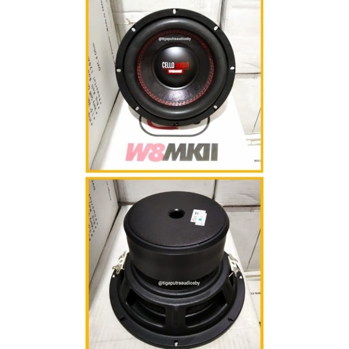 subwoofer cello 8 inch W8 MKII / subwoofer cello w8 mkii dobel magnet