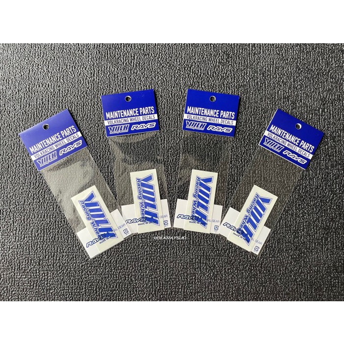 Rays Volk Racing Te37 Repair Disk Sticker Blue Original Japan (4 Set)
