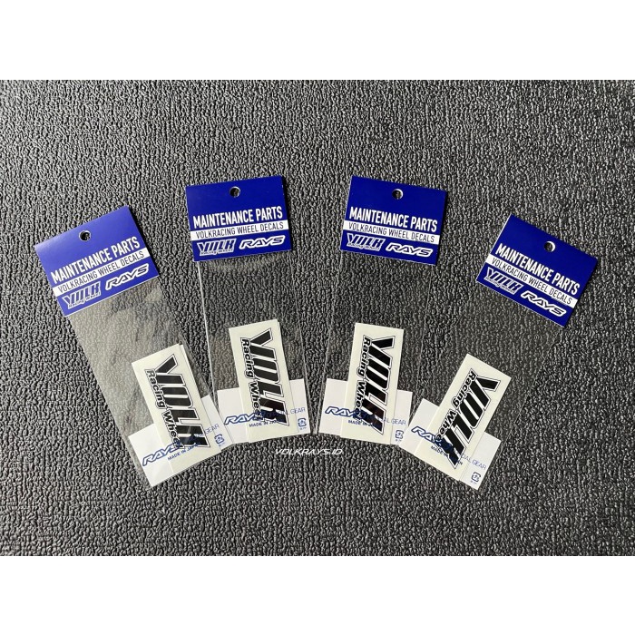 Rays Volk Racing Te37 Repair Disk Sticker Black Original Japan (4 Set)