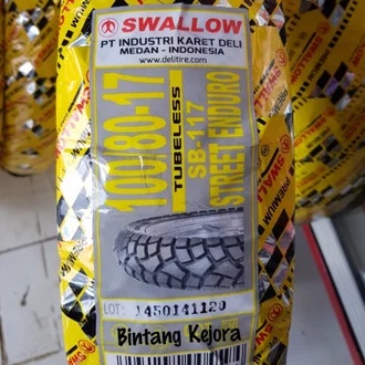 Ban Swallow 100/80-17 Sb-117 Sb117 Street Enduro Tubeless
