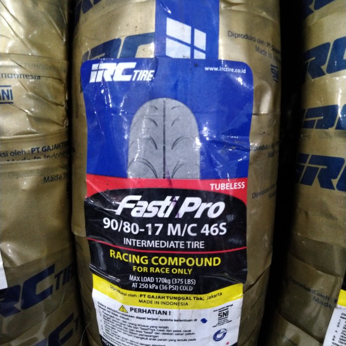 Ban Balap Irc Fasti Pro Ukuran 90/80-17 Ring 17 Soft Compound