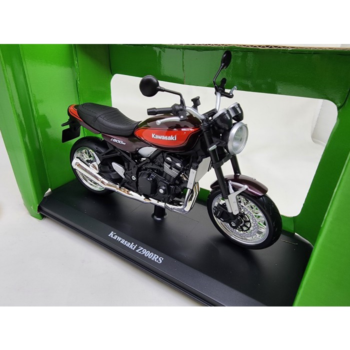 Terlaris- Diecast Motor Kawasaki Z900Rs Maisto 1:12 W/ Stand
