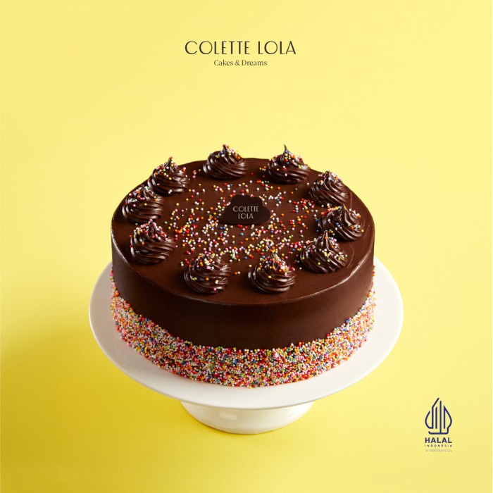 

KUE / CAKE COLETTE LOLA CHOCOLATE SUNDAY - ROUND 20CM KODE 626