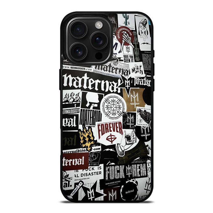 Hybrid Case iPhone 17 16 15 14 13 12 11 XR Pro Max Plus Mini Air Maternal Disaster KS0001