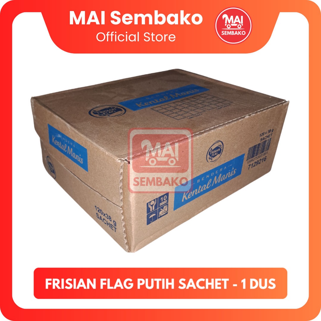 

Susu Bendera Frisian Flag Putih Sachet 1 Dus - Susu Kental Manis Putih