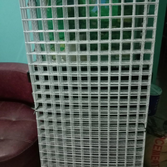 BERGARANSI Ram Kawat Putih 120x60cm Tebal 2/3MM-Rak Display Aksesoris hp