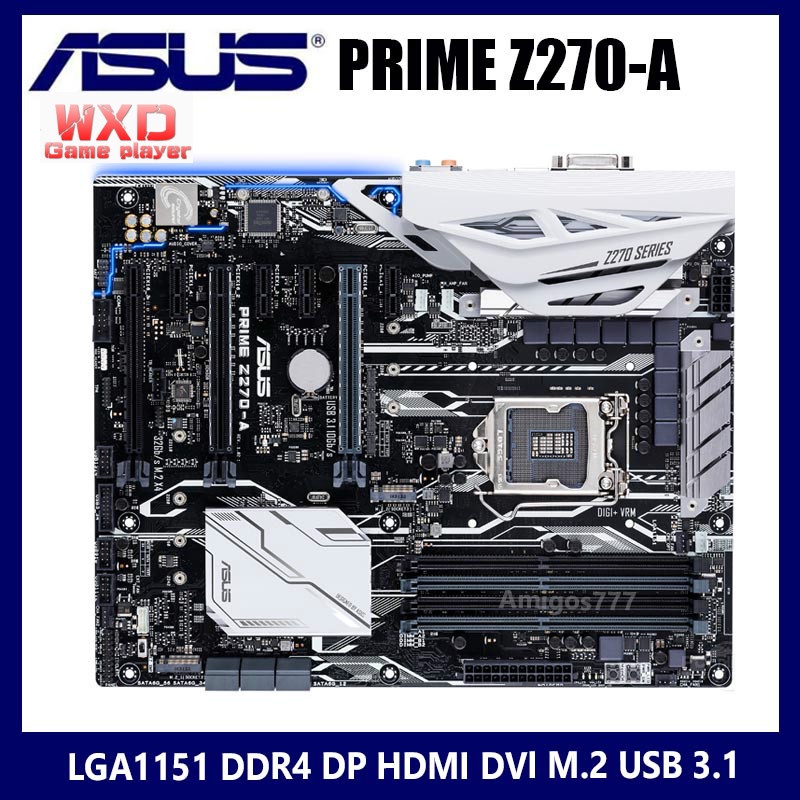 Motherboard LGA 1151 Asus PRIME Z270-AR Bekas DDR4 PCI-E 3.0 DDR4 3733(OC) M.2 Desktop Kompatibel HD