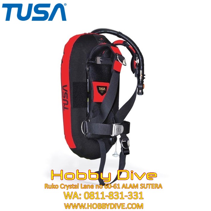 Tusa BCD T-Wing BC0502B Red - Alat Diving Scuba Diving