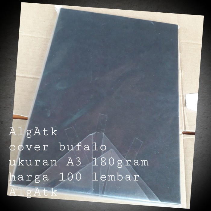 

Kertas Cover Jilid Buffalo Size A3. Isi 100 Lembar.
