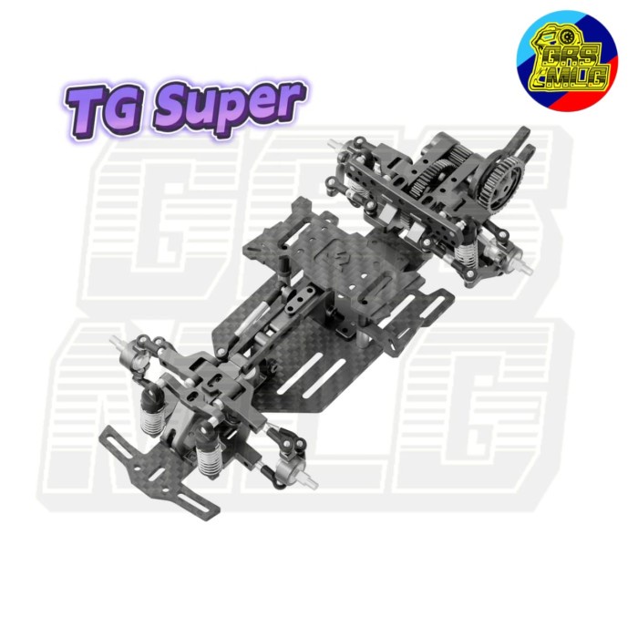 TG Super RAN Mini RWD Drift Chassis KIT Without Electronics 1/24