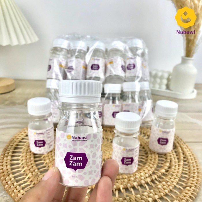 Botol Kosong Air Zamzam 50ml Botol Plastik Air Zamzam Isi 20pcs