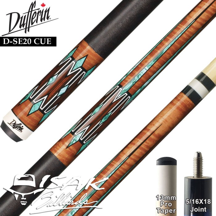 Dufferin D-SE20 Pool Cue - Canada Maple Billiard Stick Stik Duferin