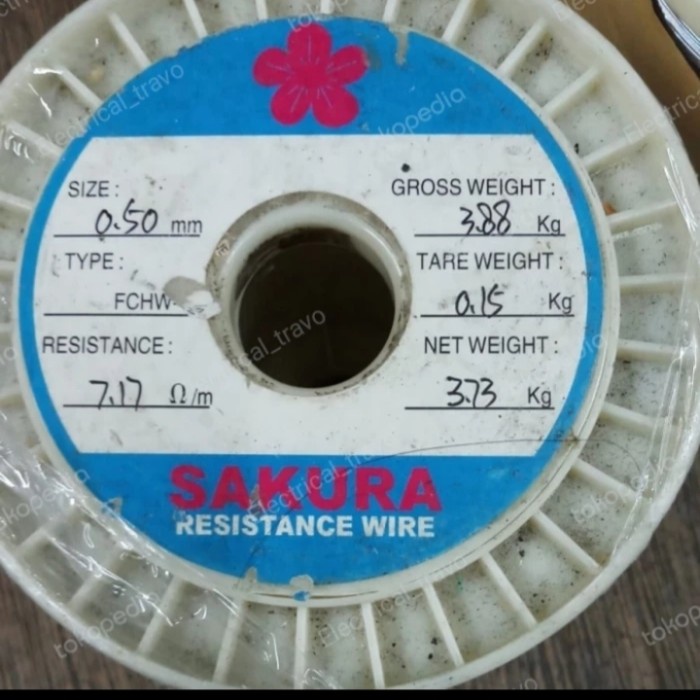 KAWAT NIKELIN /KAWAT PEMANAS 0.5MM BERAT 1KG