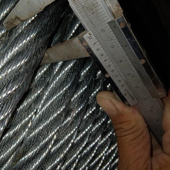 kawat seling baja galvanis uk 20 mm 6 x 12 @500 meter