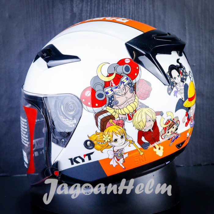 Kyt Helm Venom Open Junior One Piece #1 White Anak