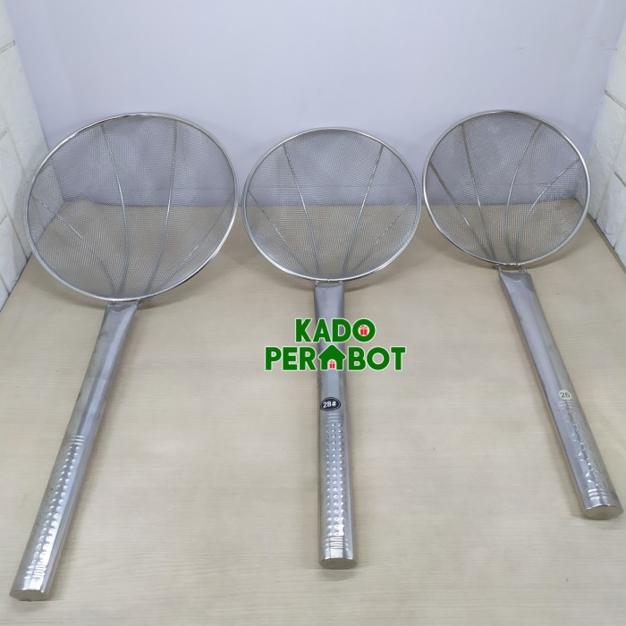 TERBARU Saringan Gorengan 26 - Saringan Minyak Besar - Serokan Minyak Stainles