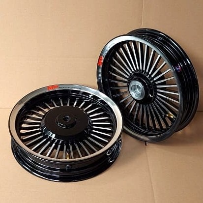 Velg Ring 12 Top Retro Vario 125 Black Chrome