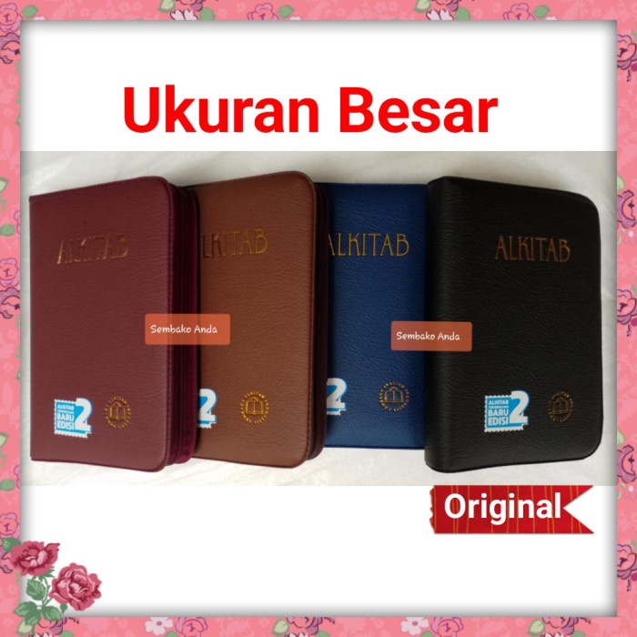 

Ready Alkitab Kristen Ukuran Besar Sampul Resleting Tb2 064 Ti Sl. Huruf.