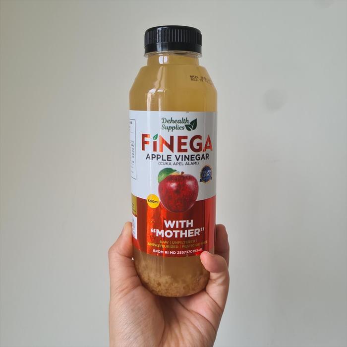 

Finega Cuka Apel Apple Vinegar ACV With Mother 500ml (Plastik) Vinega original