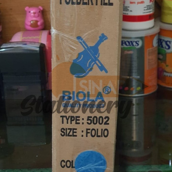 

Map biola 5002 biru tua 1pak isi 50pc Kode 1241