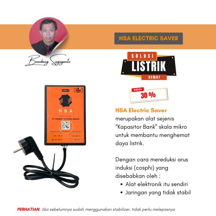 Andoda HSA Electric Saver Penghemat Listrik PT Hikmat Sukses Abadi
