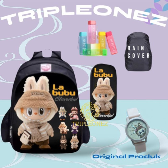 

SALE BONUS TEMPAT PENSIL Tas Labubu Anak Perempuan Ransel Sekolah TK SD Karakter Boneka Labubu Viral