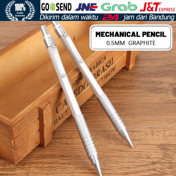 

HEMAT Promo 1Pc Pensil Mekanik 0.5Mm Pusat Gravitasi Rendah Gambar Logam Pensil Khusus Kantor