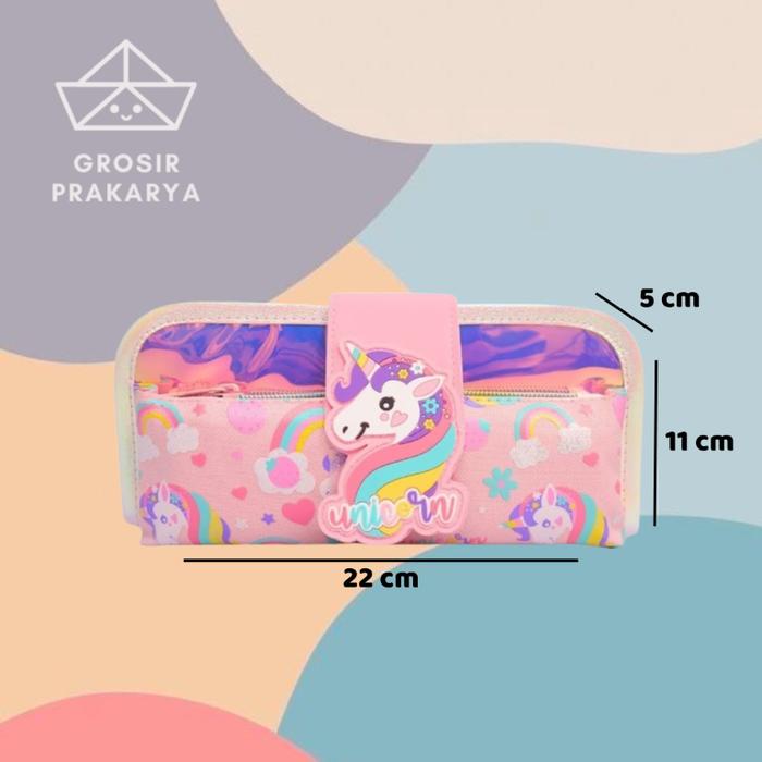 

PRODUK TERBATAS U2069 KOTAK PENSIL LUCU PENCIL BAG Anak TK Sekolah SD SMP Lucu Imut Warna Warni