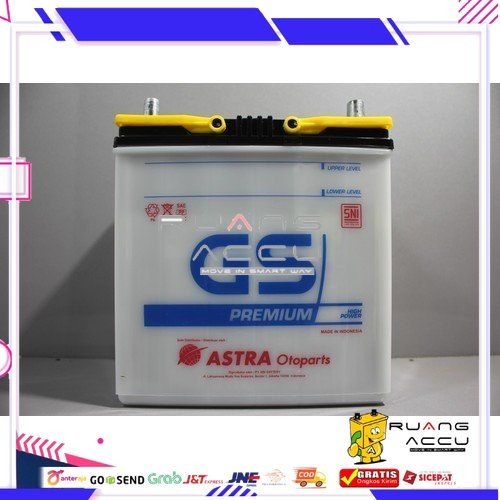 Accu/Aki Mobil Gs Astra Premium Ns40Zl Untuk Mobilio, Jazz, Ayla, Agya