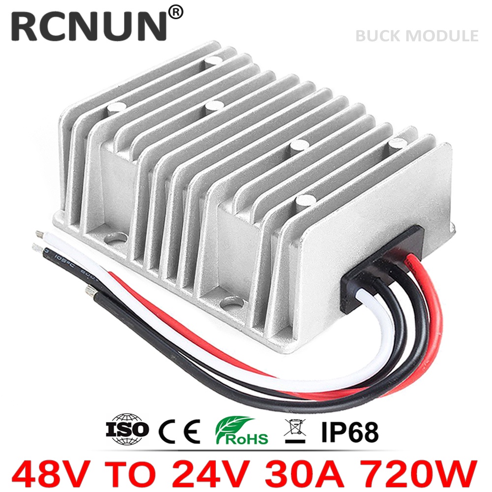 MONC High Efficiency 48V-24V 30A DC-DC Buck Converter Reliable Step Down DC DC Converter 48V to 24V 