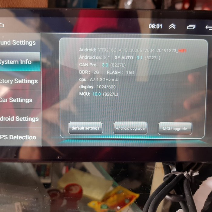 Double Din Android Orca 7 Inch Tv Mobil Ram 2