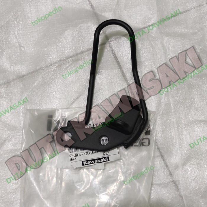 (DPK) breket footstep dudukan step depan kanan klx 150 dtreaker hitam ori