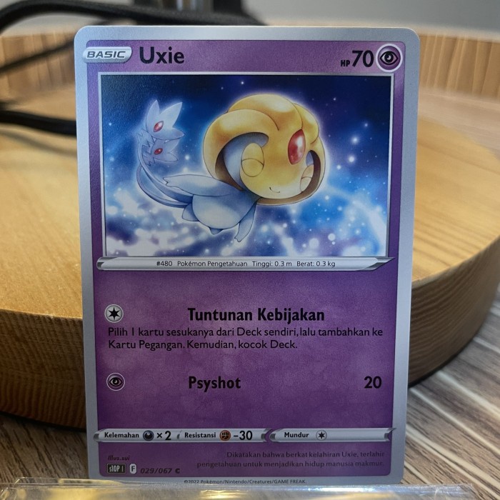 (BRI) Kartu Pokemon TCG Uxie s10p 029/067 Penyulap Ruang